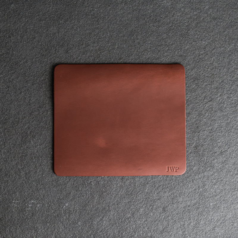 Leather Mouse Pad - Personalized with Initials, Name, or Logo