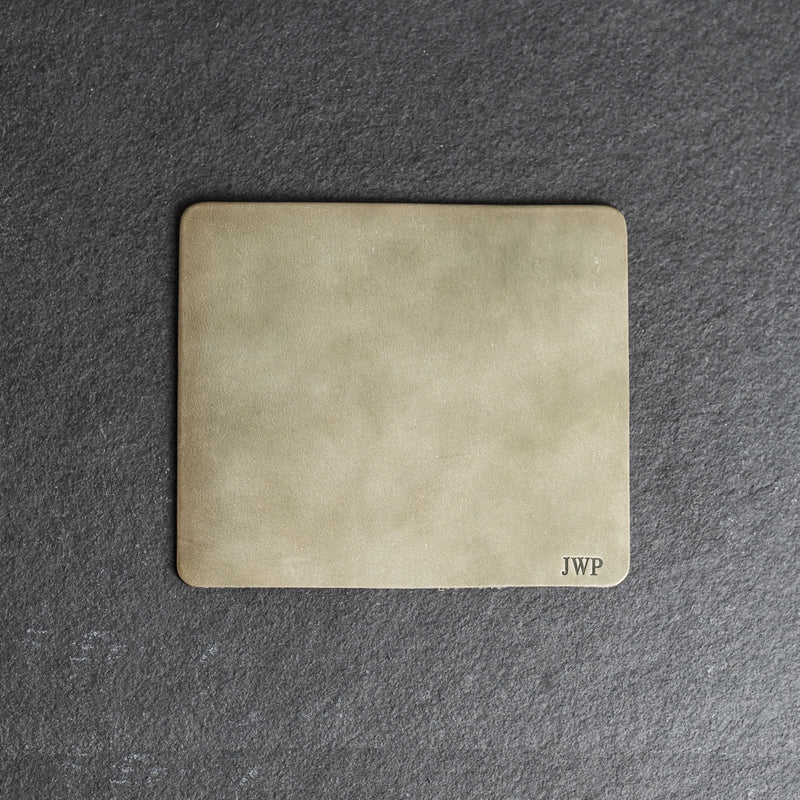 Leather Mouse Pad - Personalized with Initials, Name, or Logo