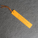 Love Story Quote - Leather Bookmark with Tassel