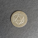D20 Symbol Leather Coasters - Individual or Set of 4