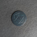 D20 Symbol Leather Coasters - Individual or Set of 4