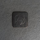 D20 Symbol Leather Coasters - Individual or Set of 4