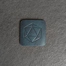 D20 Symbol Leather Coasters - Individual or Set of 4