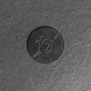 D20 with Swords Symbol Leather Coasters - Individual or Set of 4