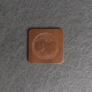 Celtic Tree Symbol Leather Coasters - Individual or Set of 4