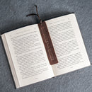 Bookmarks are for QUITTERS - Leather Bookmark with Tassel
