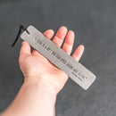 A book is a gift... - Leather Bookmark with Tassel