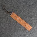 Bookmarks are for QUITTERS - Leather Bookmark with Tassel