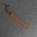 Bookmarks are for QUITTERS - Leather Bookmark with Tassel