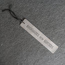 Bookmarks are for QUITTERS - Leather Bookmark with Tassel