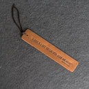 A book is a gift... - Leather Bookmark with Tassel