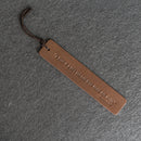 A book is a gift... - Leather Bookmark with Tassel