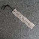 A book is a gift... - Leather Bookmark with Tassel