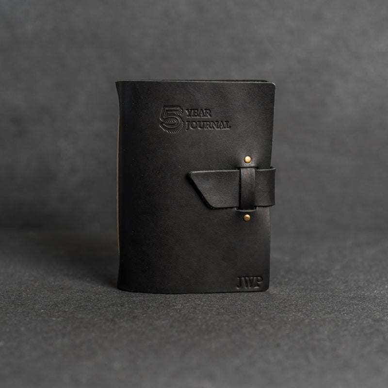 Personalized 5 Year Leather Journal