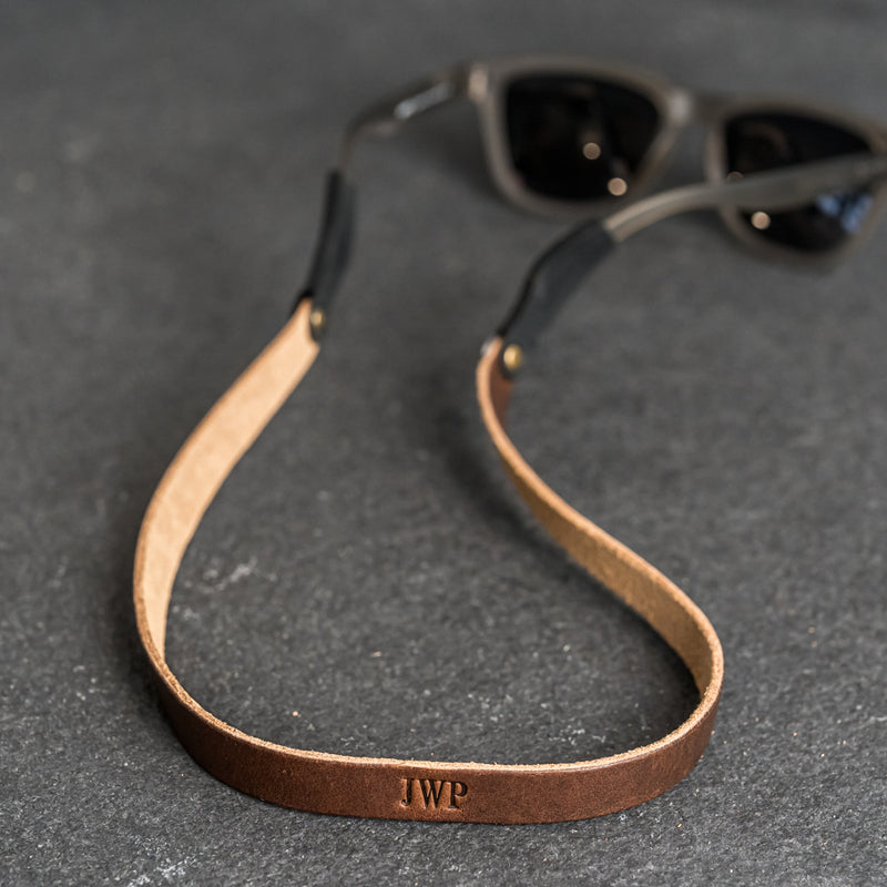 Personalized Leather Sunglasses Strap