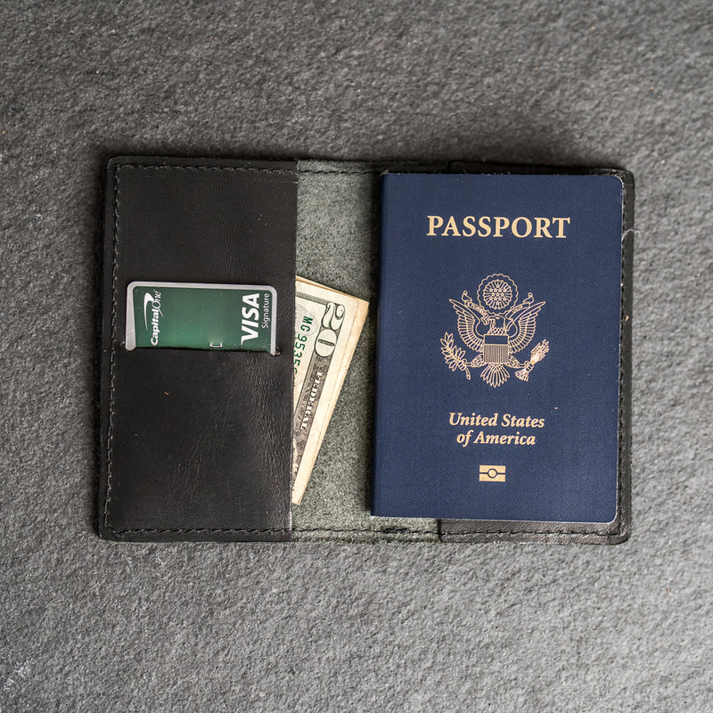 Personalized Leather Passport Cover