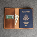 Personalized Leather Passport Cover