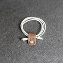 Small Leather Cord Wrap for Small Cords or Headphones