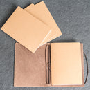 Refillable Personalized Leather Journal with Professional Elastic Closure