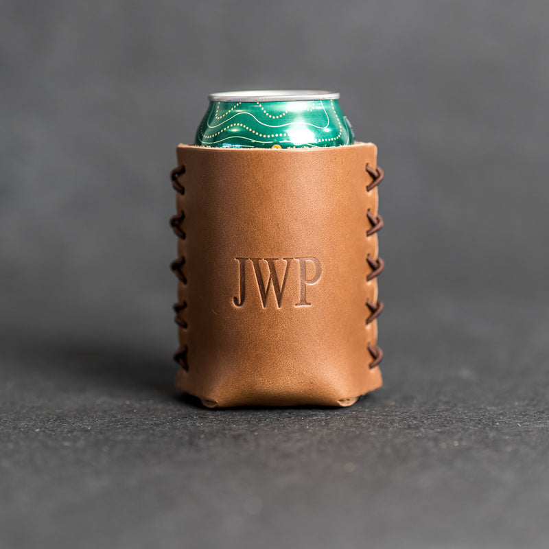 Personalized Leather Can Coozie