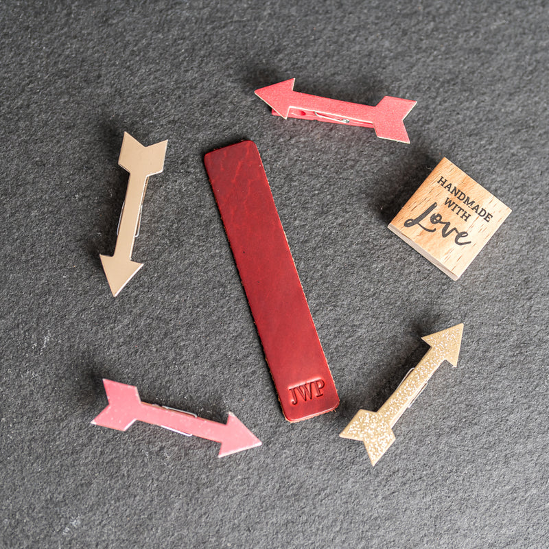 LIMITED EDITION - Red Personalized Premium Leather Bookmark