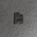 Personalized Utah Shape Leather Patches with Optional Hook and Loop Fastene