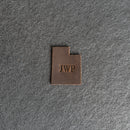 Personalized Utah Shape Leather Patches with Optional Hook and Loop Fastene