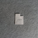 Personalized Utah Shape Leather Patches with Optional Hook and Loop Fastene