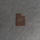 Personalized Utah Shape Leather Patches with Optional Hook and Loop Fastene