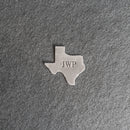 Personalized Texas Shape Leather Patches with Optional Hook and Loop Fastener