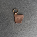 Arkansas Keychain | Personalized Premium Leather Keychain