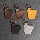Arkansas Keychain | Personalized Premium Leather Keychain