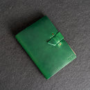 Limited Edition Green Refillable Leather Adventure Journal with Buckle Closure