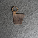 Arkansas Keychain | Personalized Premium Leather Keychain