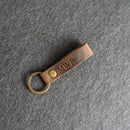 Loop Keychain - Personalized Premium Leather Keychain