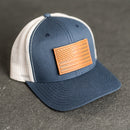 Leather Patch Tactical Hat - Trucker Style - American Flag