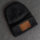 Beanie with Leather Patch Attached - Colorado Flag Stamp