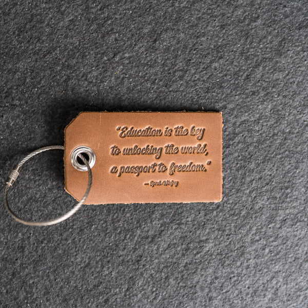 Education is the key Backpack Luggage Tag | Back to School