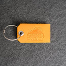 The Mountains Are Calling Leather Luggage Tag