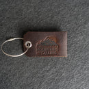 The Mountains Are Calling Leather Luggage Tag