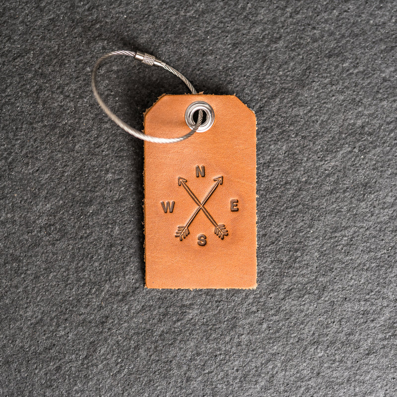 Compass Rose Luggage Tag