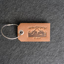 Oh the Places You'll Go Leather Luggage Tag