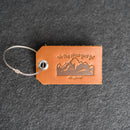 Oh the Places You'll Go Leather Luggage Tag