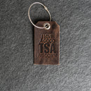 TSA Leather Luggage Tag