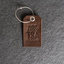 TSA Leather Luggage Tag