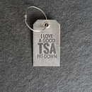 TSA Leather Luggage Tag