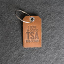 TSA Leather Luggage Tag