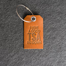 TSA Leather Luggage Tag