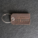 This Bag is Not Yours Leather Luggage Tag