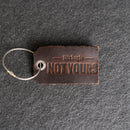 This Bag is Not Yours Leather Luggage Tag